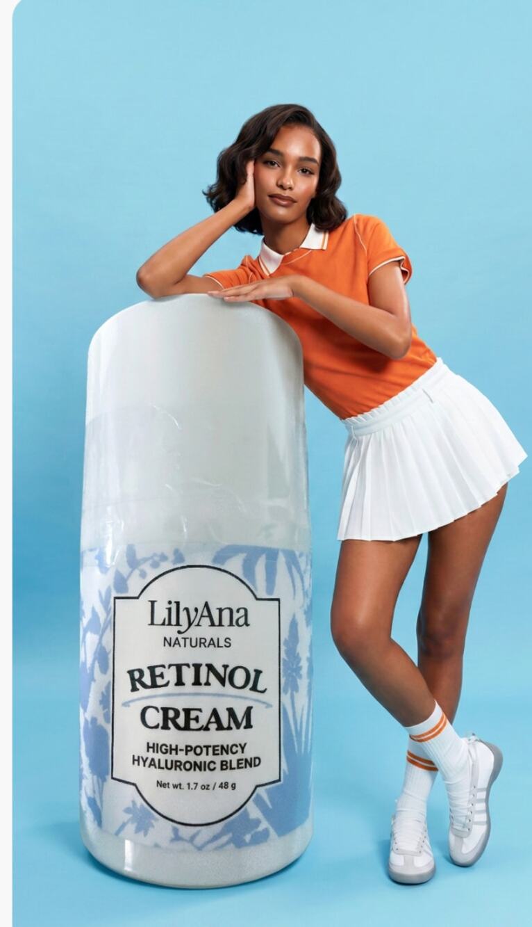 LilyAna Naturals Retinol Cream  Anti-Aging Face Moisturizer Hyaluronic
